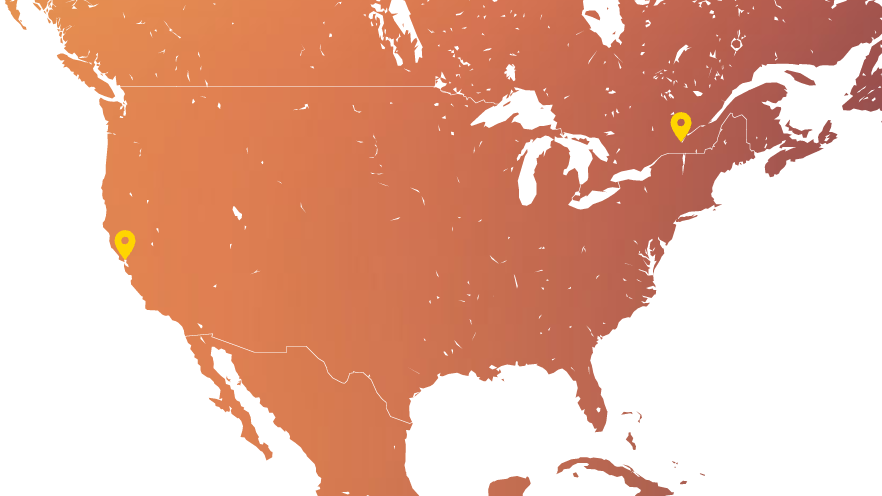 Agences d'ASD Group aux États-Unis et au Canada